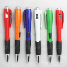 Bolígrafos promocionales de la pluma del regalo de la novedad con la luz